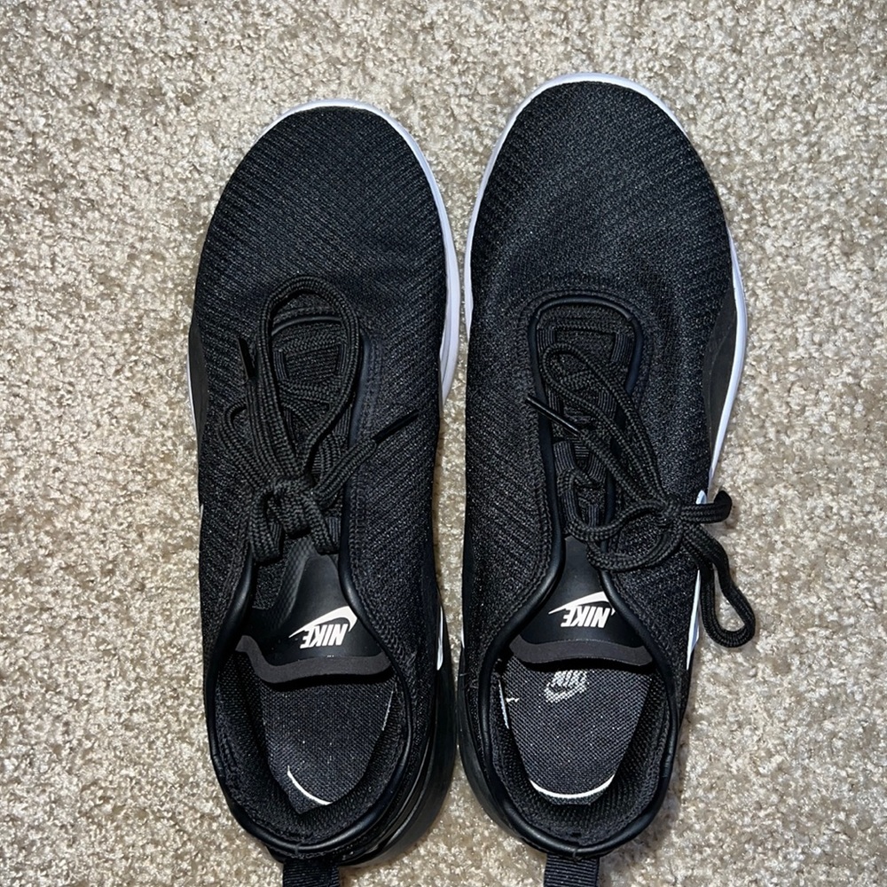 Nike black and white shoes